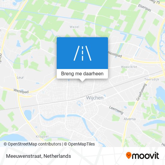 Meeuwenstraat kaart