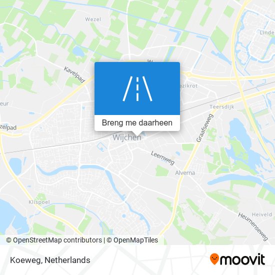 Koeweg kaart