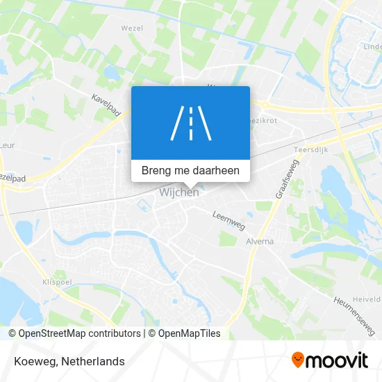 Koeweg kaart