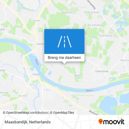 Maasbandijk kaart