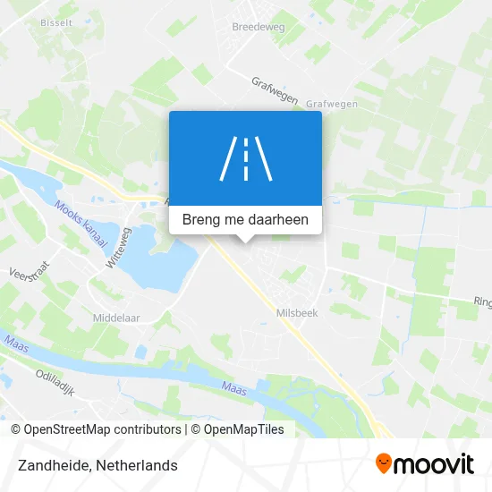 Zandheide kaart