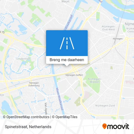 Spinetstraat kaart