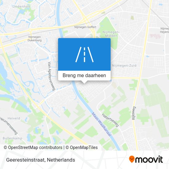 Geeresteinstraat kaart