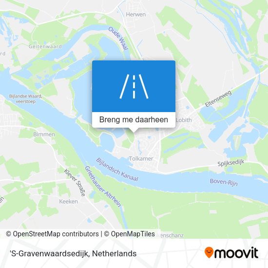 'S-Gravenwaardsedijk kaart