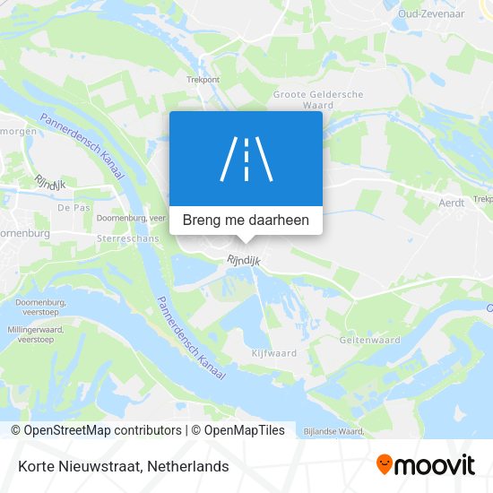 Korte Nieuwstraat kaart