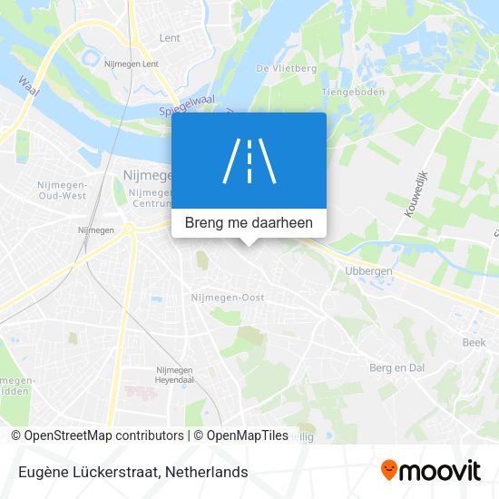 Eugène Lückerstraat kaart