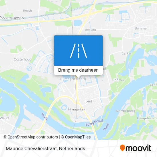 Maurice Chevalierstraat kaart