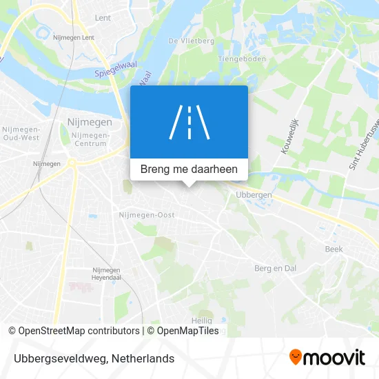 Ubbergseveldweg kaart