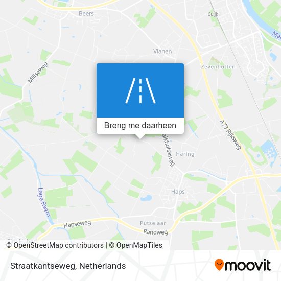 Straatkantseweg kaart