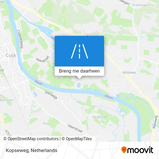 Kopseweg kaart