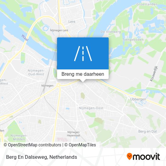 Berg En Dalseweg kaart