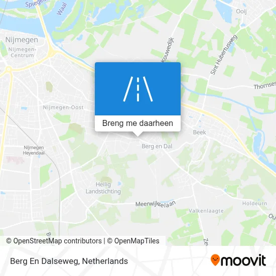 Berg En Dalseweg kaart