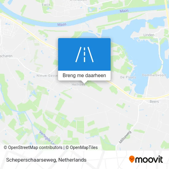 Scheperschaarseweg kaart