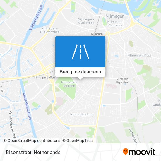 Bisonstraat kaart