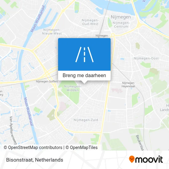 Bisonstraat kaart