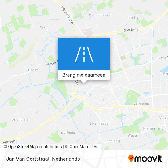 Jan Van Oortstraat kaart