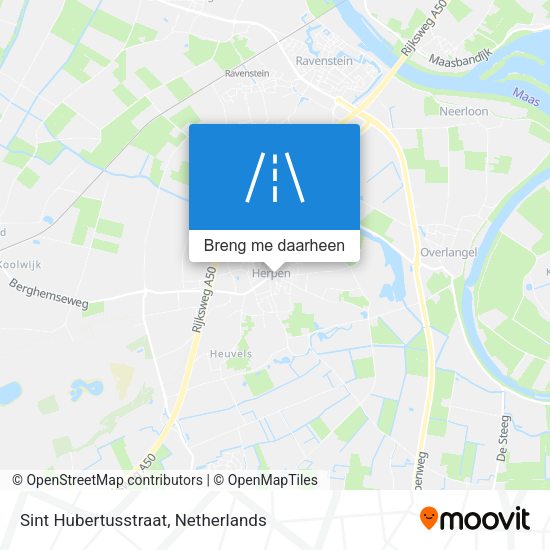 Sint Hubertusstraat kaart