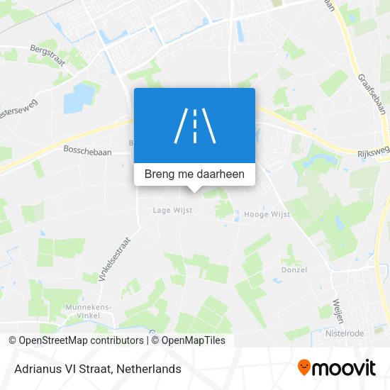 Adrianus VI Straat kaart