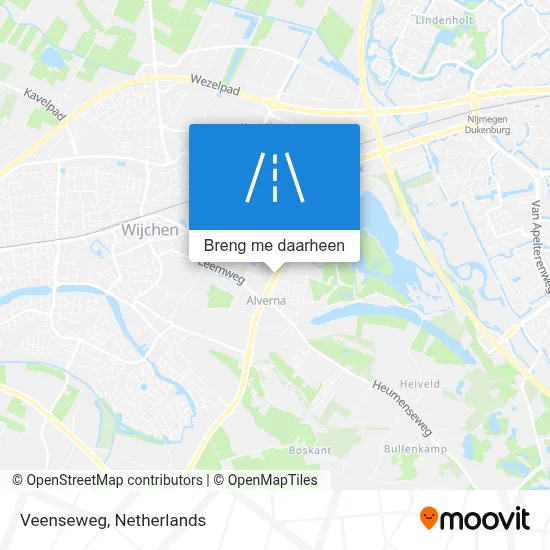 Veenseweg kaart