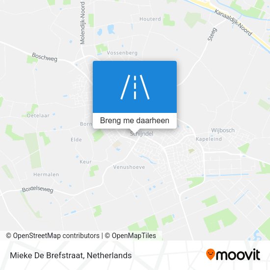 Mieke De Brefstraat kaart