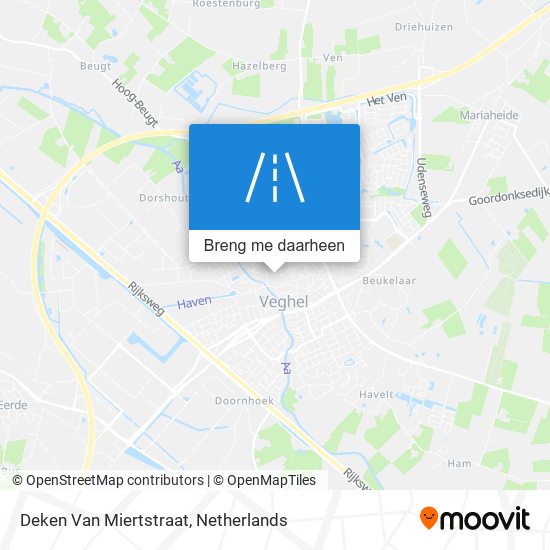 Deken Van Miertstraat kaart