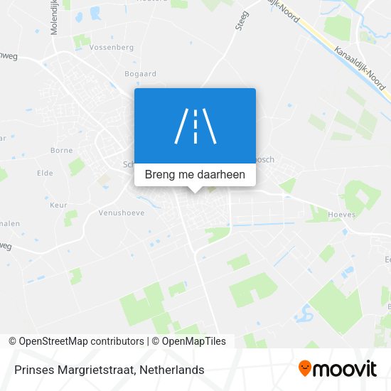 Prinses Margrietstraat kaart