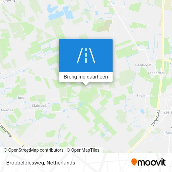 Brobbelbiesweg kaart