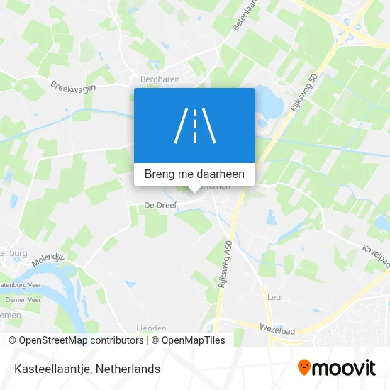 Kasteellaantje kaart