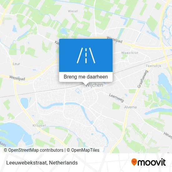 Leeuwebekstraat kaart