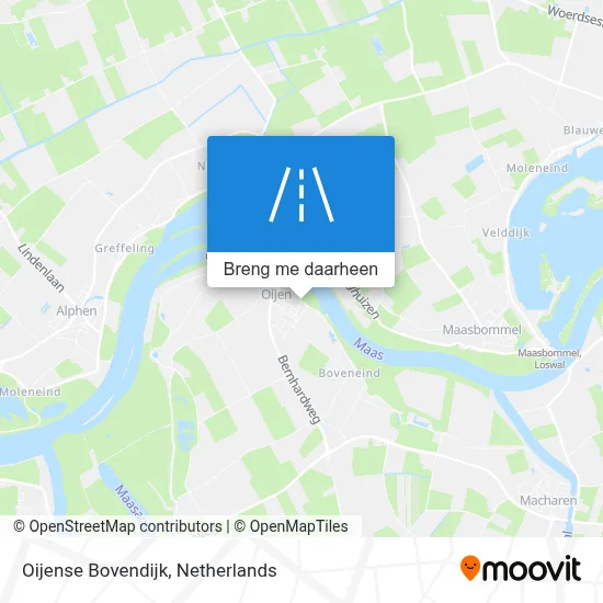 Oijense Bovendijk kaart