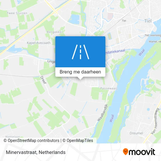 Minervastraat kaart