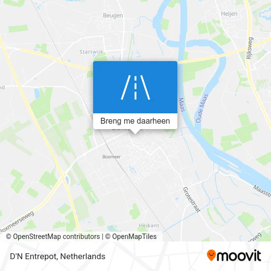 D'N Entrepot kaart