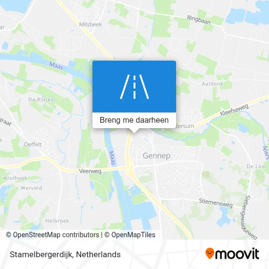 Stamelbergerdijk kaart