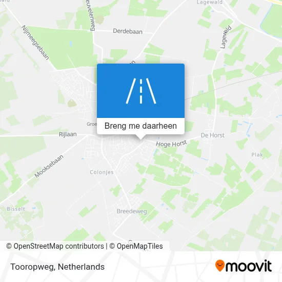 Tooropweg kaart