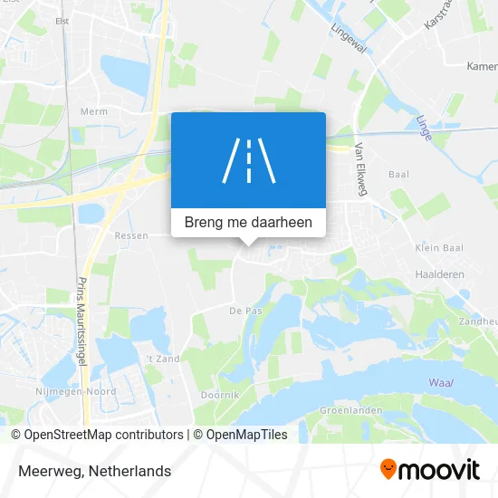 Meerweg kaart