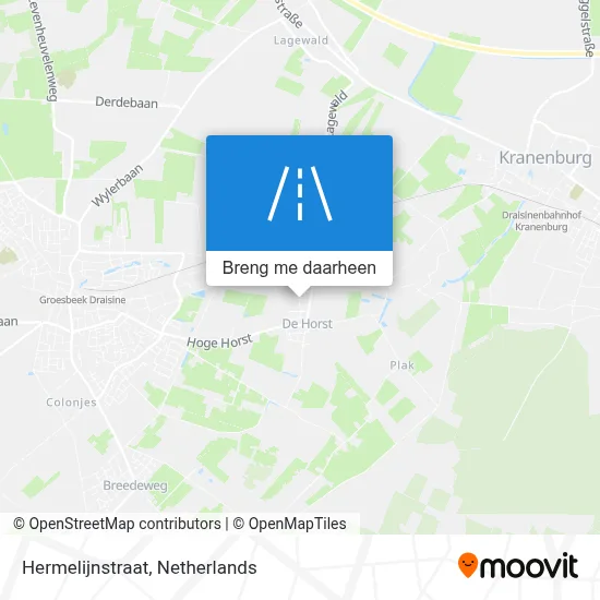Hermelijnstraat kaart