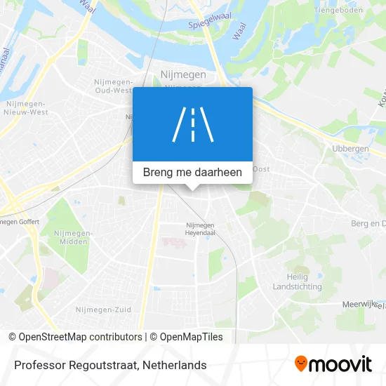 Professor Regoutstraat kaart