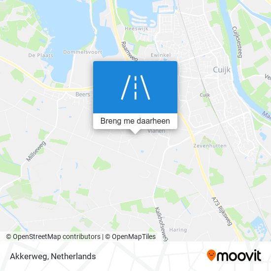 Akkerweg kaart