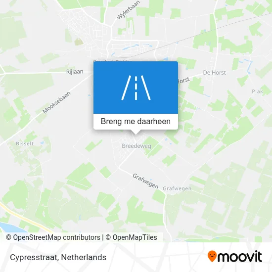 Cypresstraat kaart