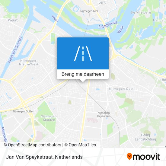 Jan Van Speykstraat kaart