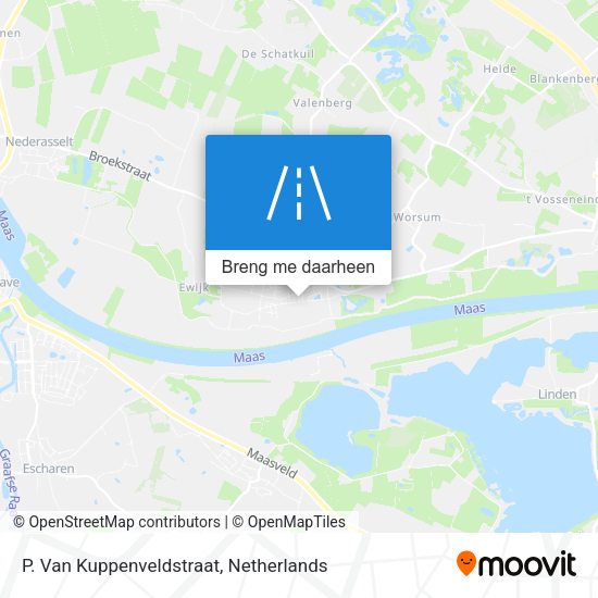 P. Van Kuppenveldstraat kaart