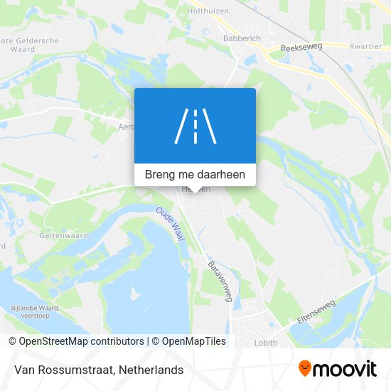 Van Rossumstraat kaart