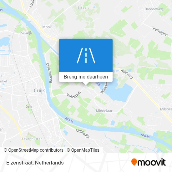 Elzenstraat kaart