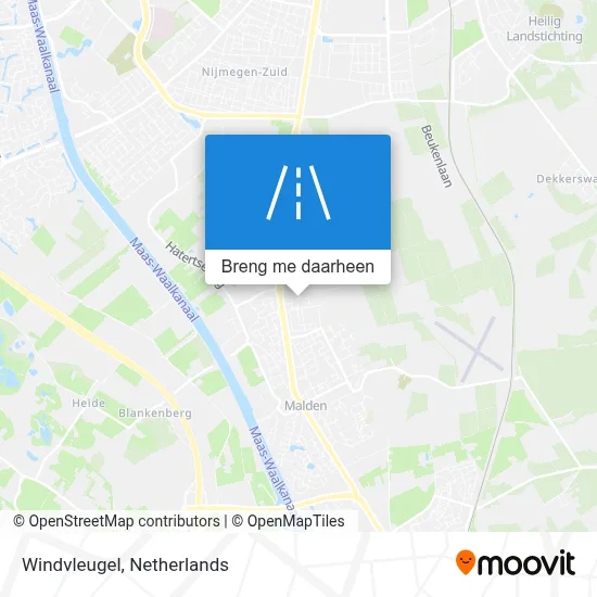 Windvleugel kaart