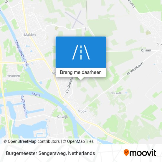 Burgemeester Sengersweg kaart