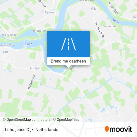 Lithoijense Dijk kaart