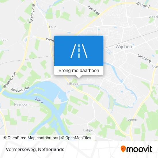 Vormerseweg kaart