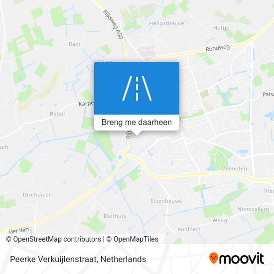 Peerke Verkuijlenstraat kaart