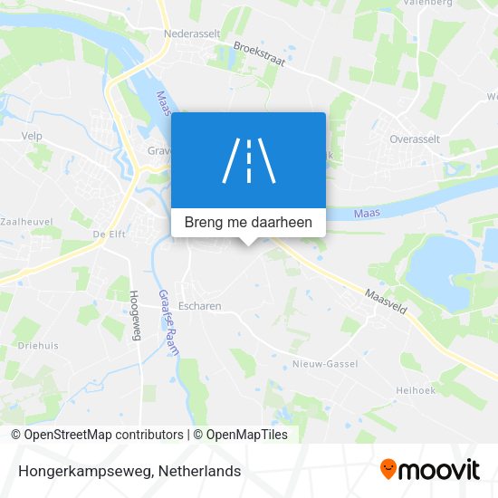 Hongerkampseweg kaart