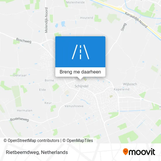 Rietbeemdweg kaart